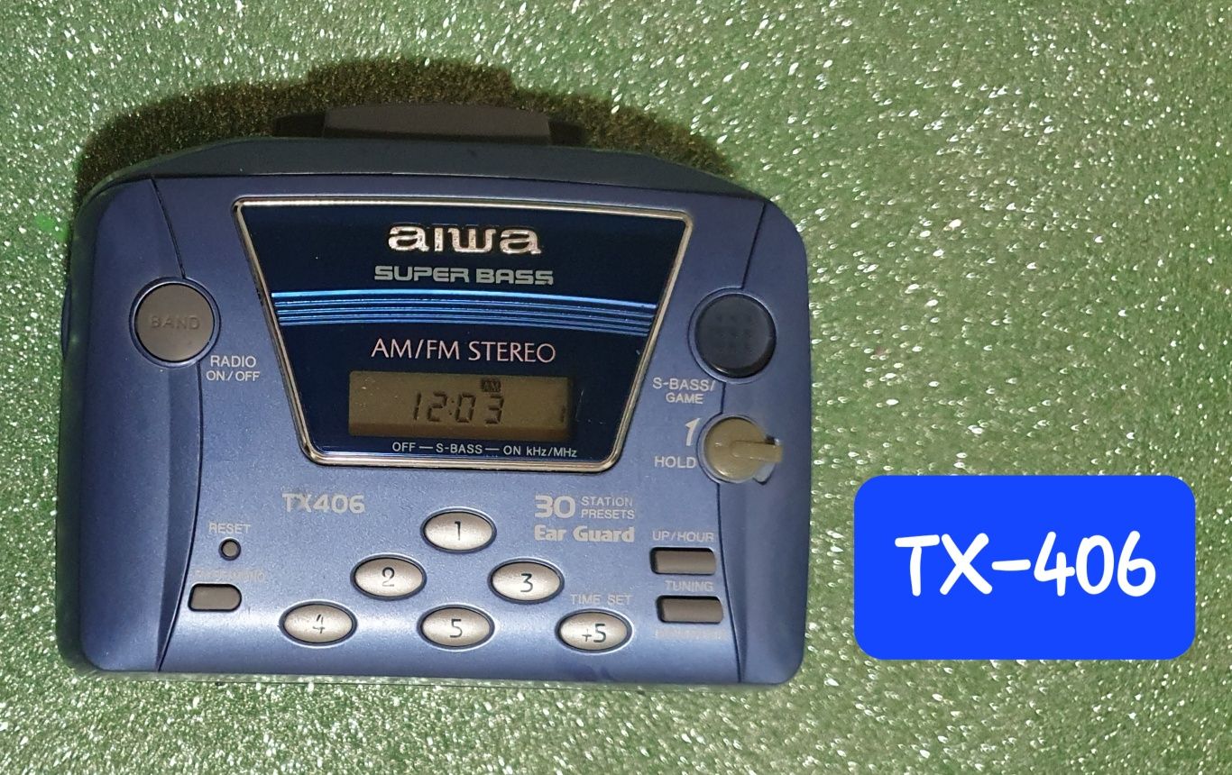 Walkman Aiwa-TX406 como novo!
