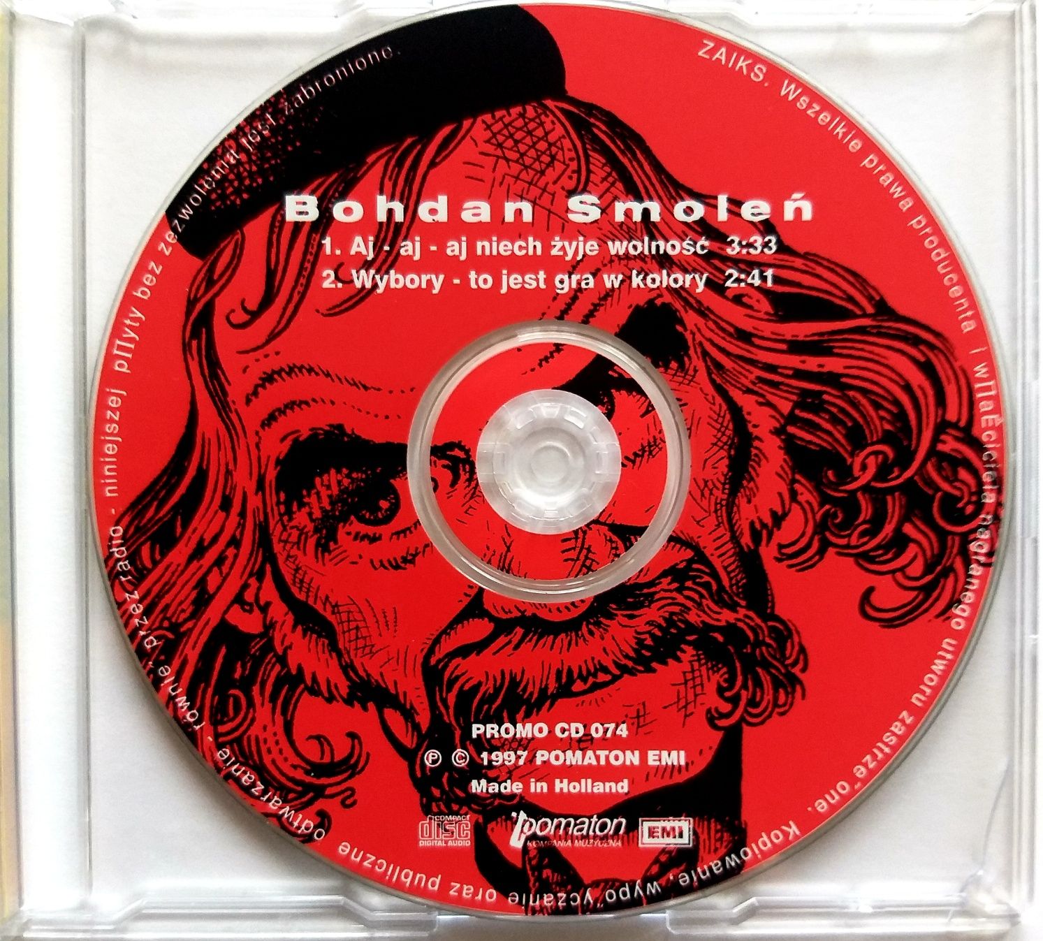 CDs Bohdan Smoleń Aj-Aj Niech Żyje Wolność 1997r Promo CD