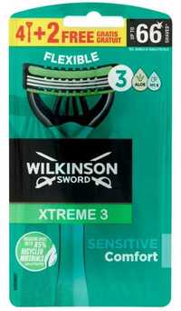 WILKINSON Xtreme3 Sensitive (уп.4 шт, 6шт) . Бритвы Германия(оригинал)