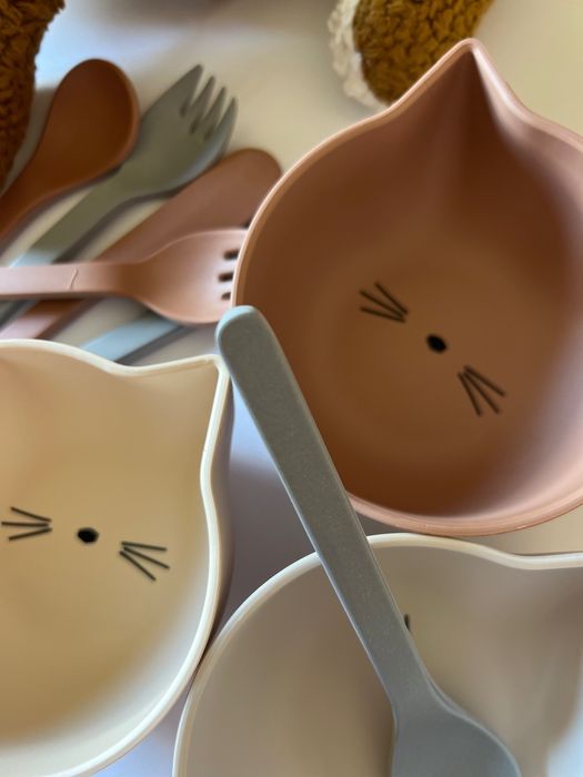 Бамбукові тарілочки , тарілочки для снеків liewood,бамбукові прибори