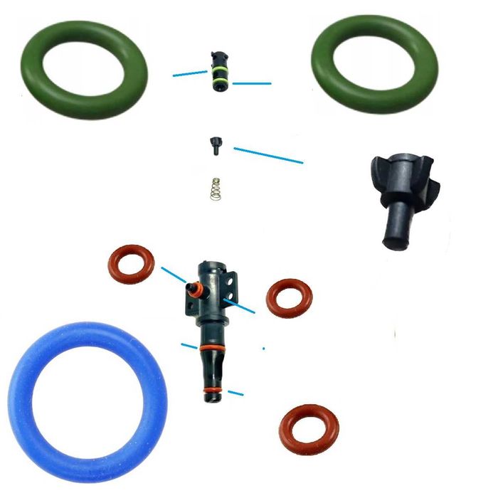 Uszczelki zaworu gorącej wody do Philips EP Saeco