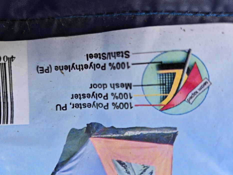 Wodoodporny namiot kempingowy dla 4 osób,firmowy jak nowy