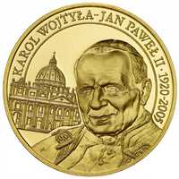 Karol Wojtyła - Jan Paweł II - medal platerowany złotem