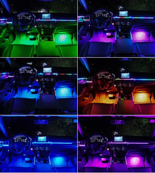 Ambient Light LED 18 в1авто Контурная
подсветка салона динамическая