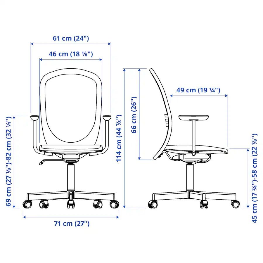 Cadeira de escritório IKEA FLINTAN