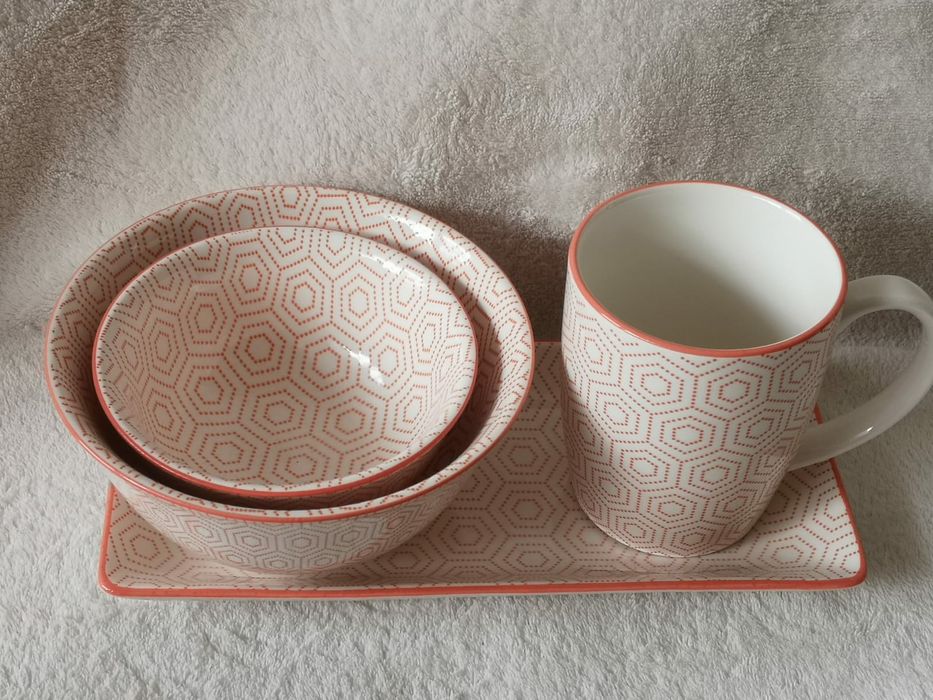 Nowy zestaw śniadaniowy z porcelany