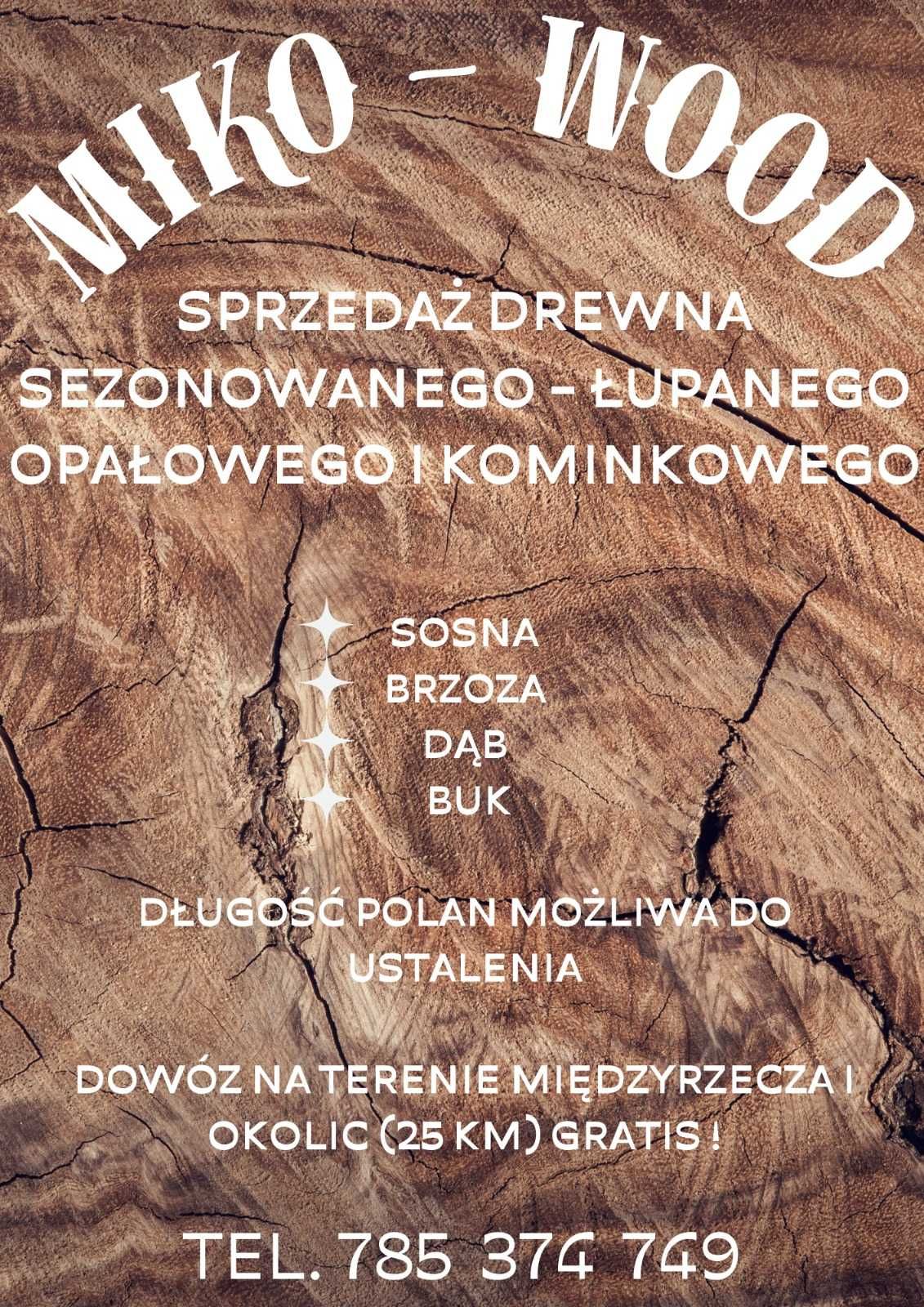 Drewno opałowe i kominkowe - sezonowane / DOSTAWA GRATIS!