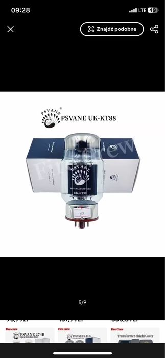 Fabryczna kwadra KT-88 Psvane Hifi Nowe lampy elektronowe mocy