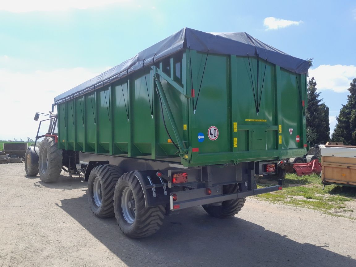 Przyczepa tandem 18ton 22m3 wywrotka kiper na tyl
