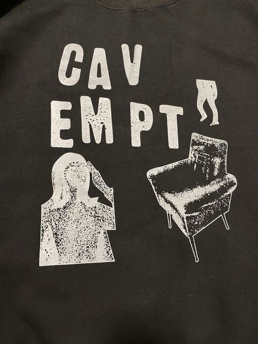 Світшот чоловічий CAV EMPT з дизайн принтом котон made in japan