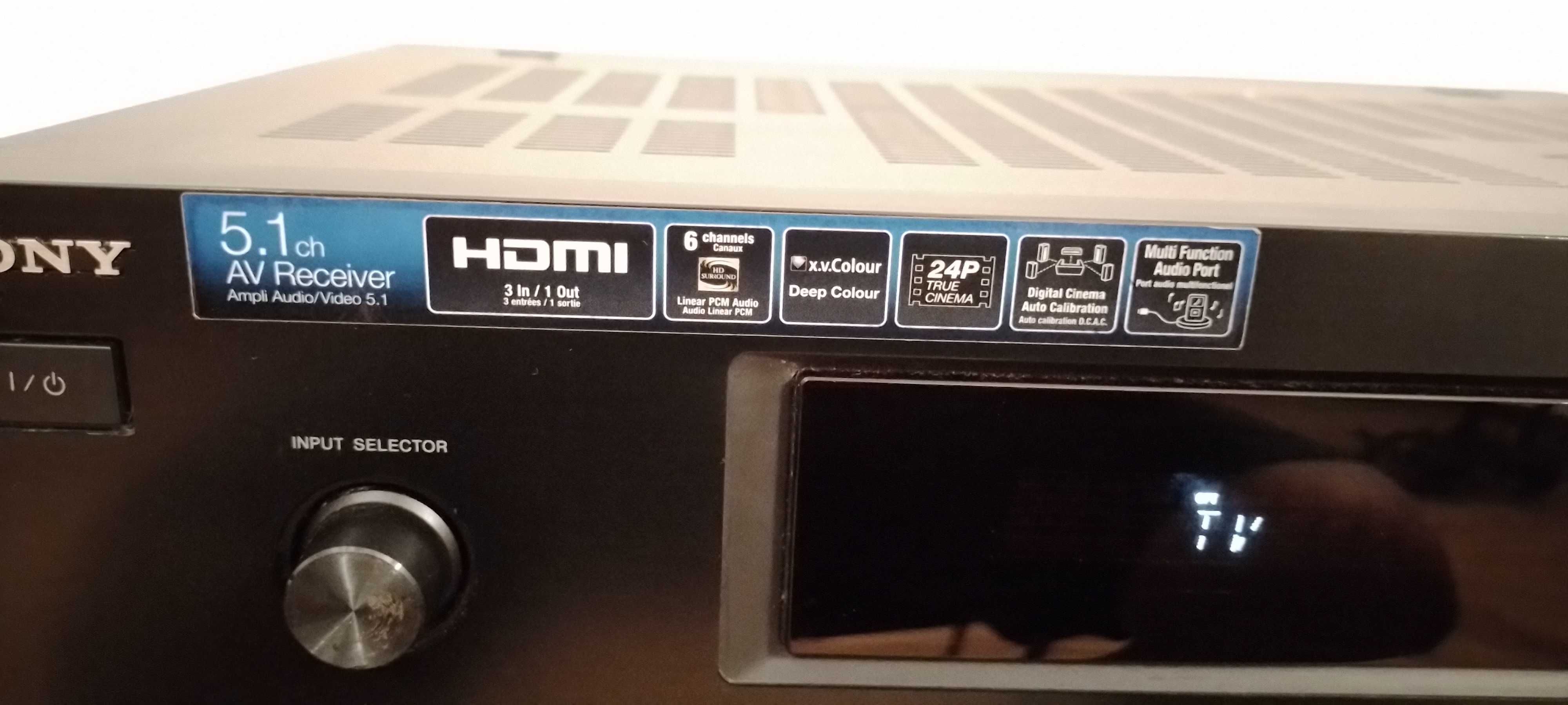 Amplificador SONY STR-DH510  Digital Com Colunas Yamaha