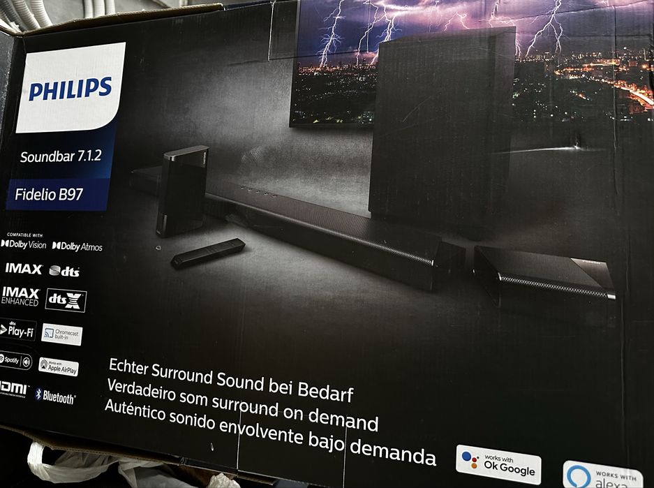 Philips Fidelio Soundbar 7.1.2 z bezprzewodowym subwooferem