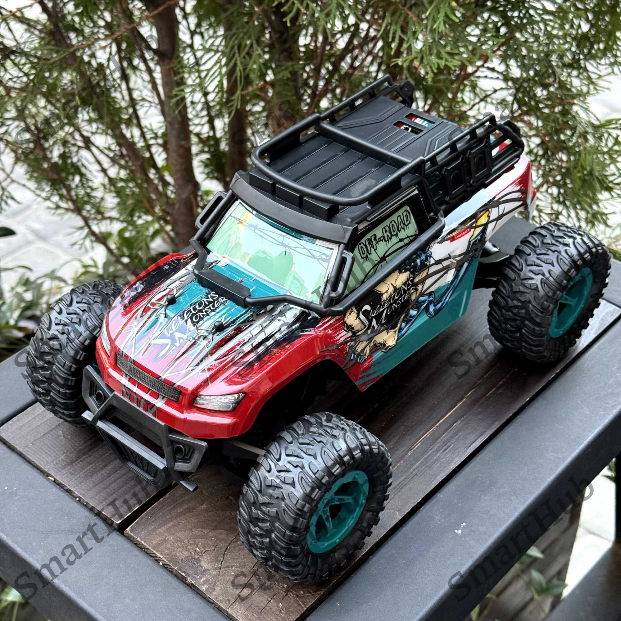 Джип на радиоуправлении DISRAPTOR SKELETON Красный. Машинка на пульте