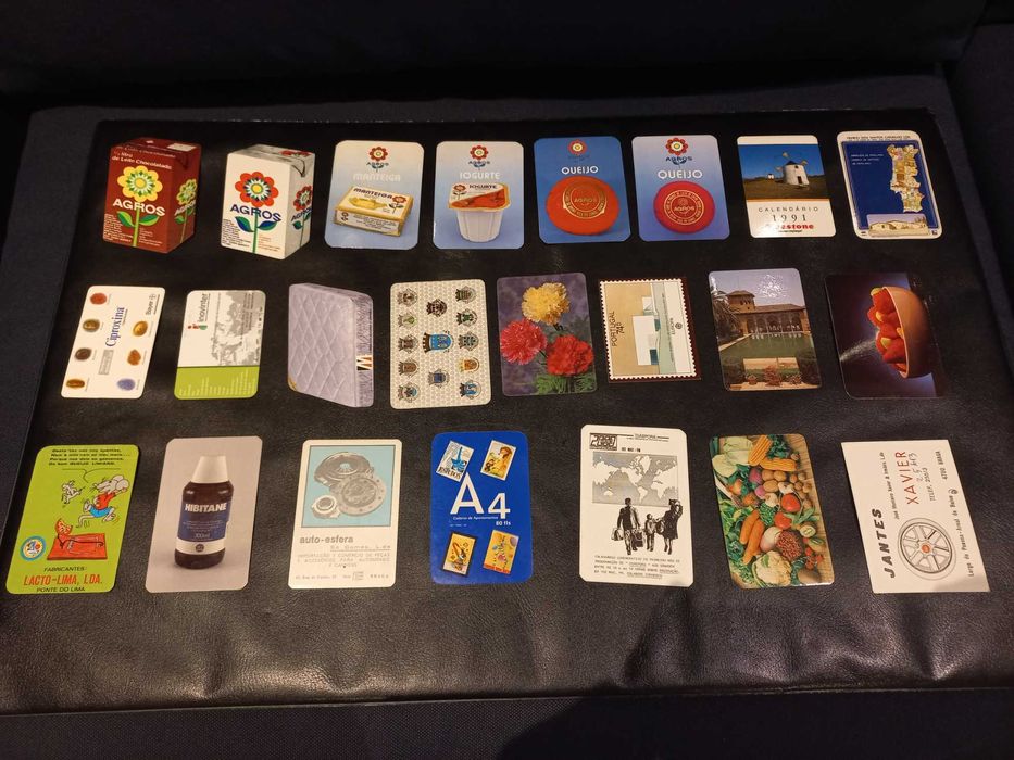 Lote de 37 calendários de bolso
