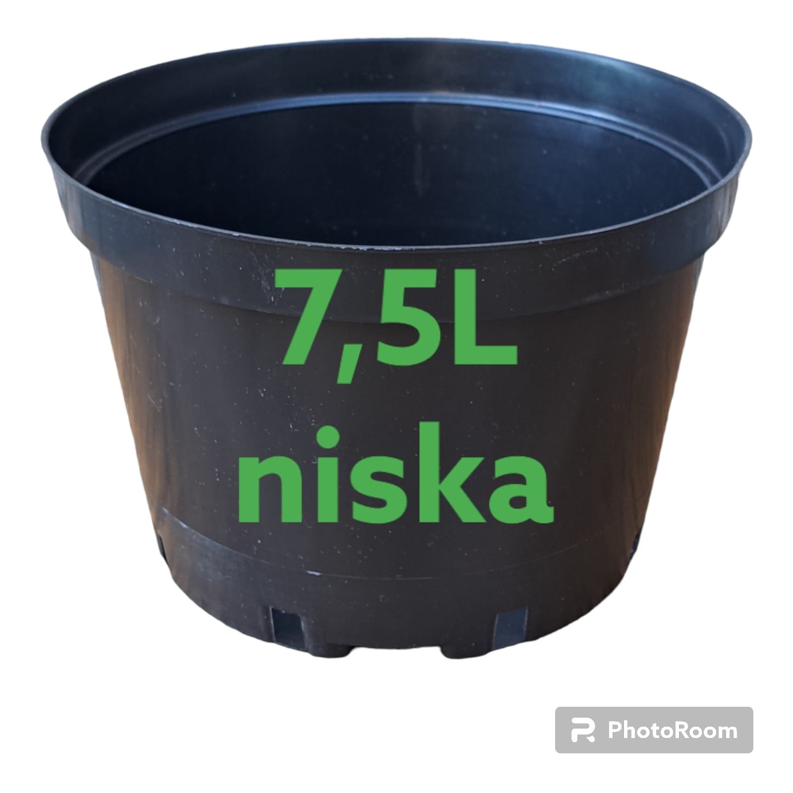 Doniczki 7,5 L NISKA SZEROKIE produkcyjne 26cm BORÓWKA