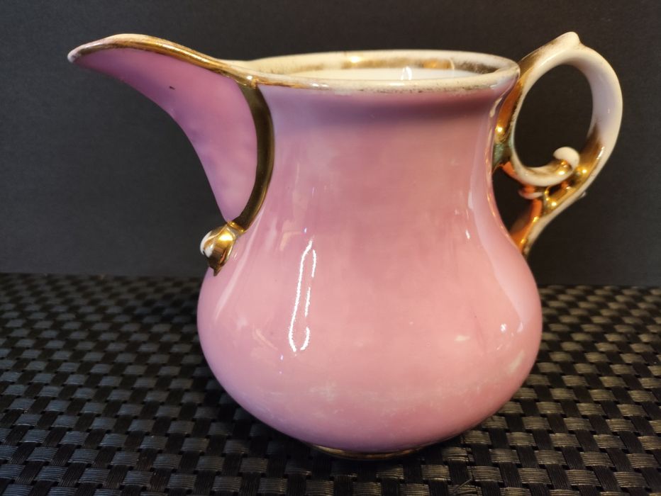 Mlecznik Carl Tielsch Altwasser Stary Zdrój Porcelana Śląska Różowa