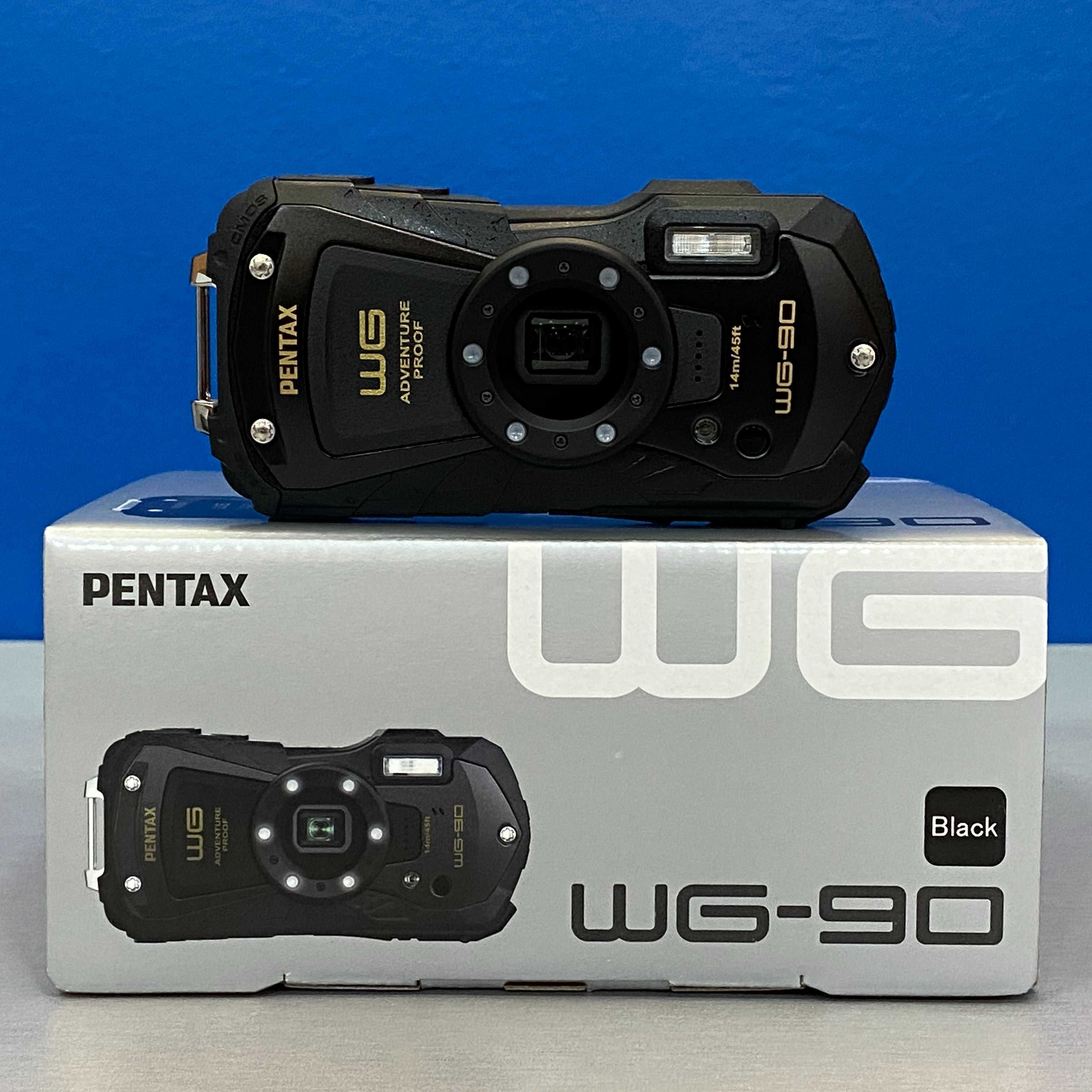 Pentax WG-90 (16MP) Waterproof - Black - NOVA - 3 ANOS DE GARANTIA