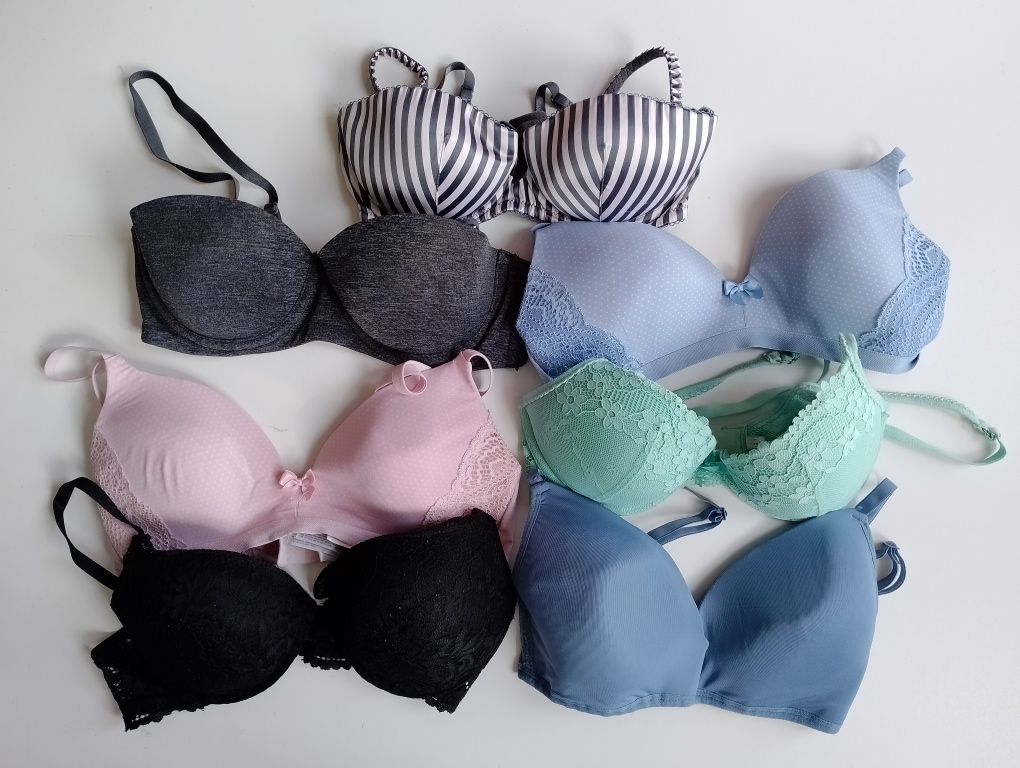 Zestaw biustonosz stanik 7 sztuk AERIE h&M