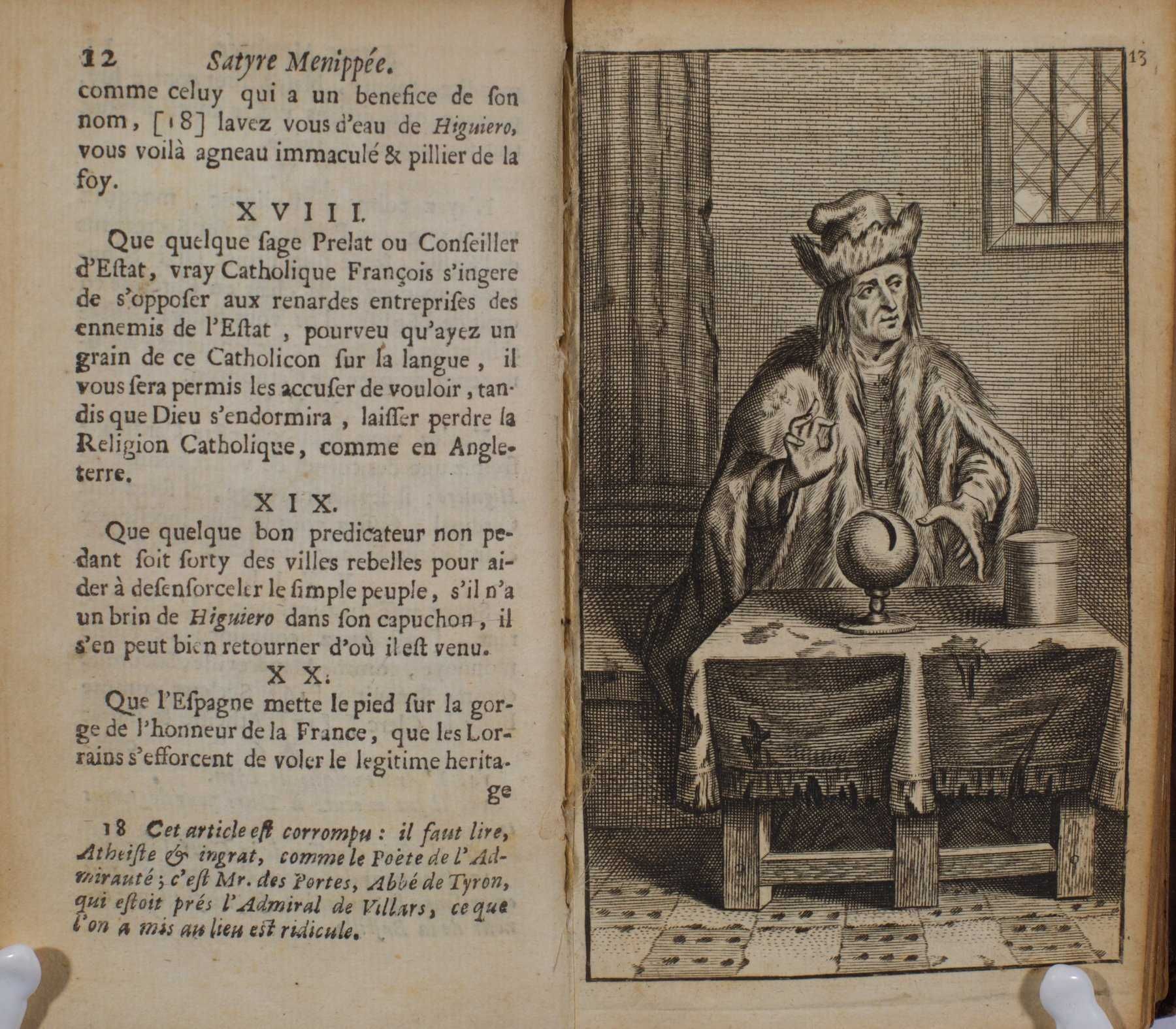 Importante obra literária satírica do Renascimento Francês. 1677.