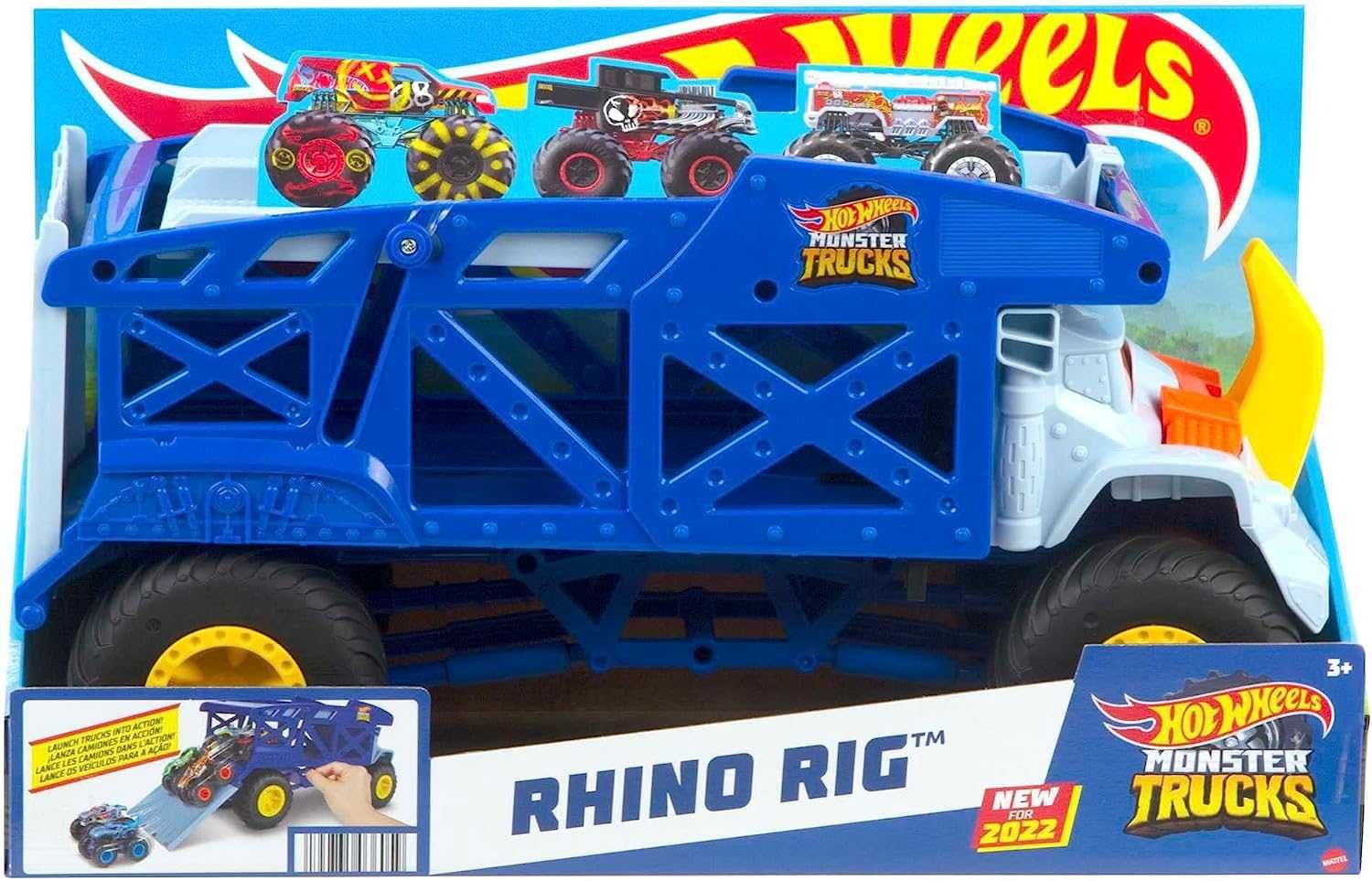 Хот Вилс Носорог хот вілс носоріг Hot Wheels Monster Mover Rhino HFB13