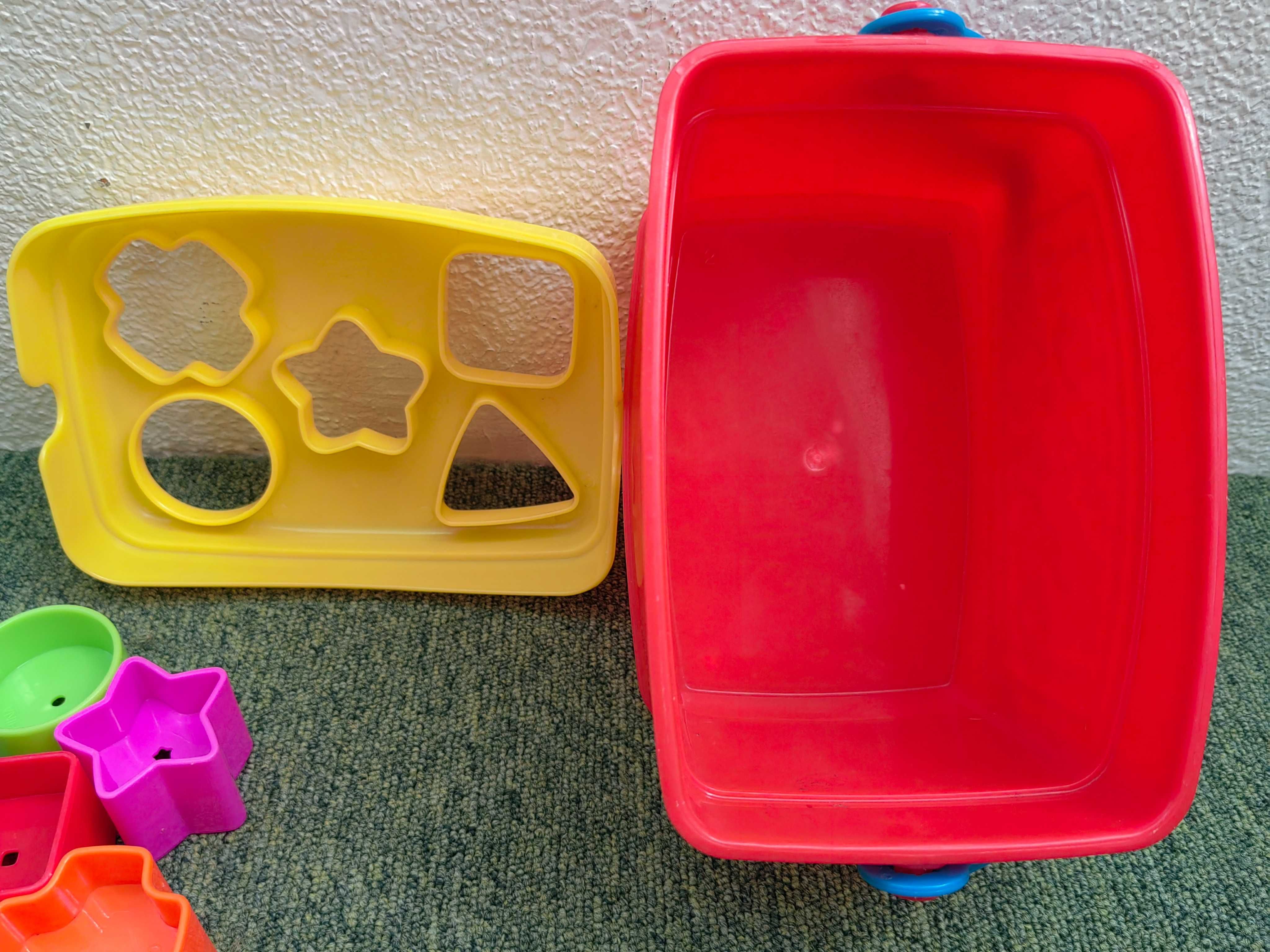 Balde Primeiros Blocos, Fisher Price, 10 peças