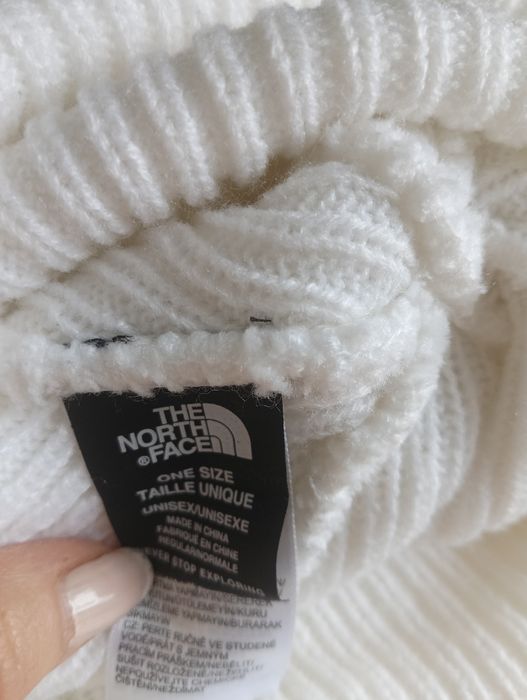 Czapka biała the north face unisex