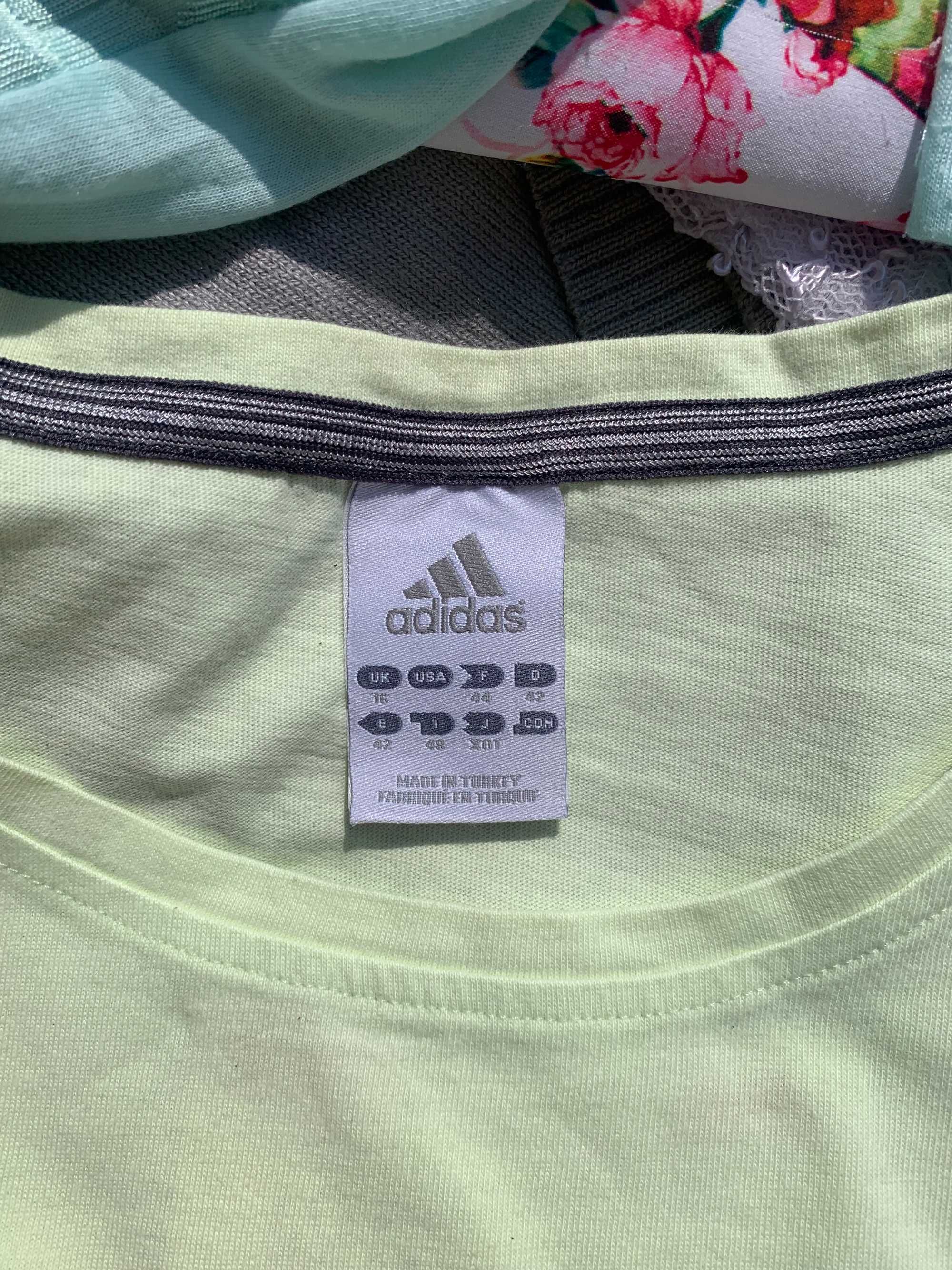 Pistacjowa bluzeczka adidas rozm 36