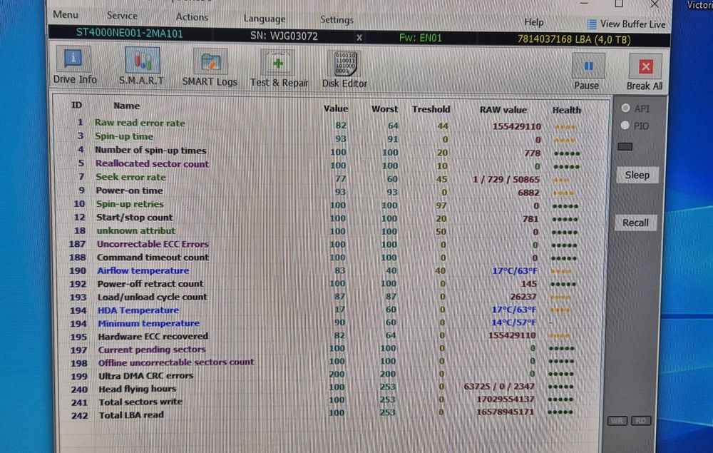 Жесткий диск Seagate IronWolf Pro  4TB  ST4000NE001