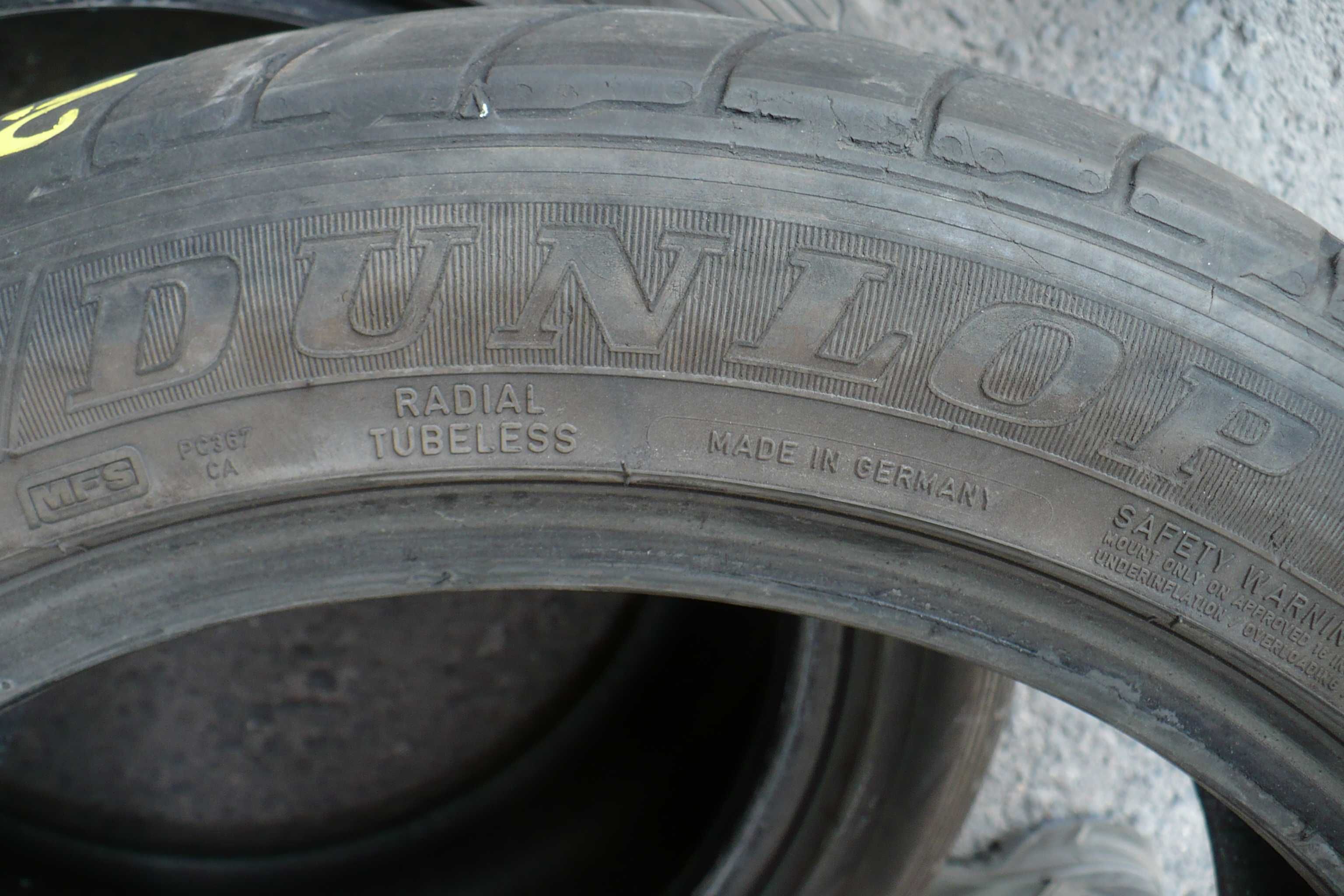 Opony Dunlop 215/45R17 Lato 5,5mm 2szt. 2017r.