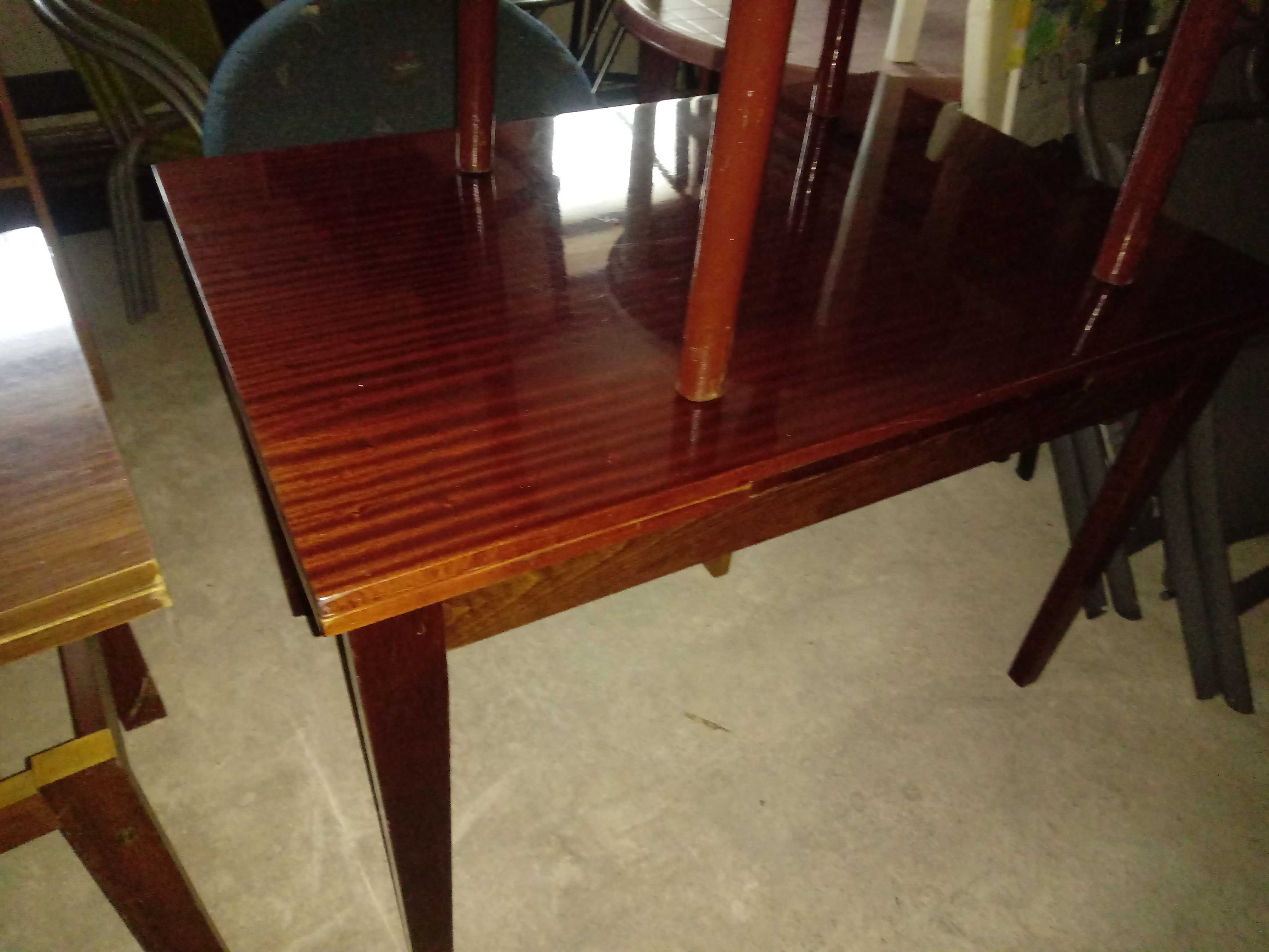 Stół,prostokątny,drewniany,metalowy 80x80cm-kilka sztuk