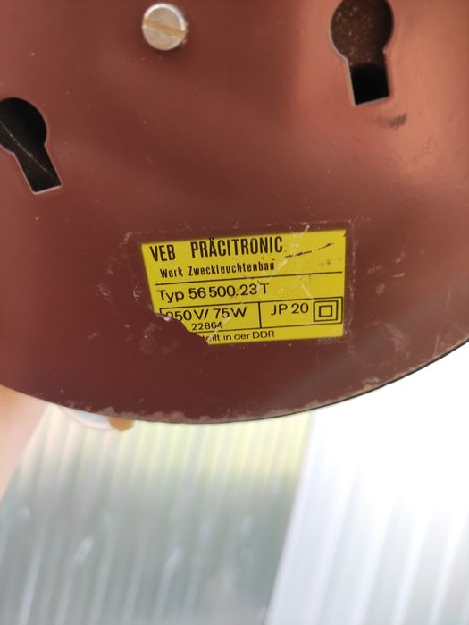 Stara lampa lampka biurkowa biurowa vintage retro art deco PRL DDR