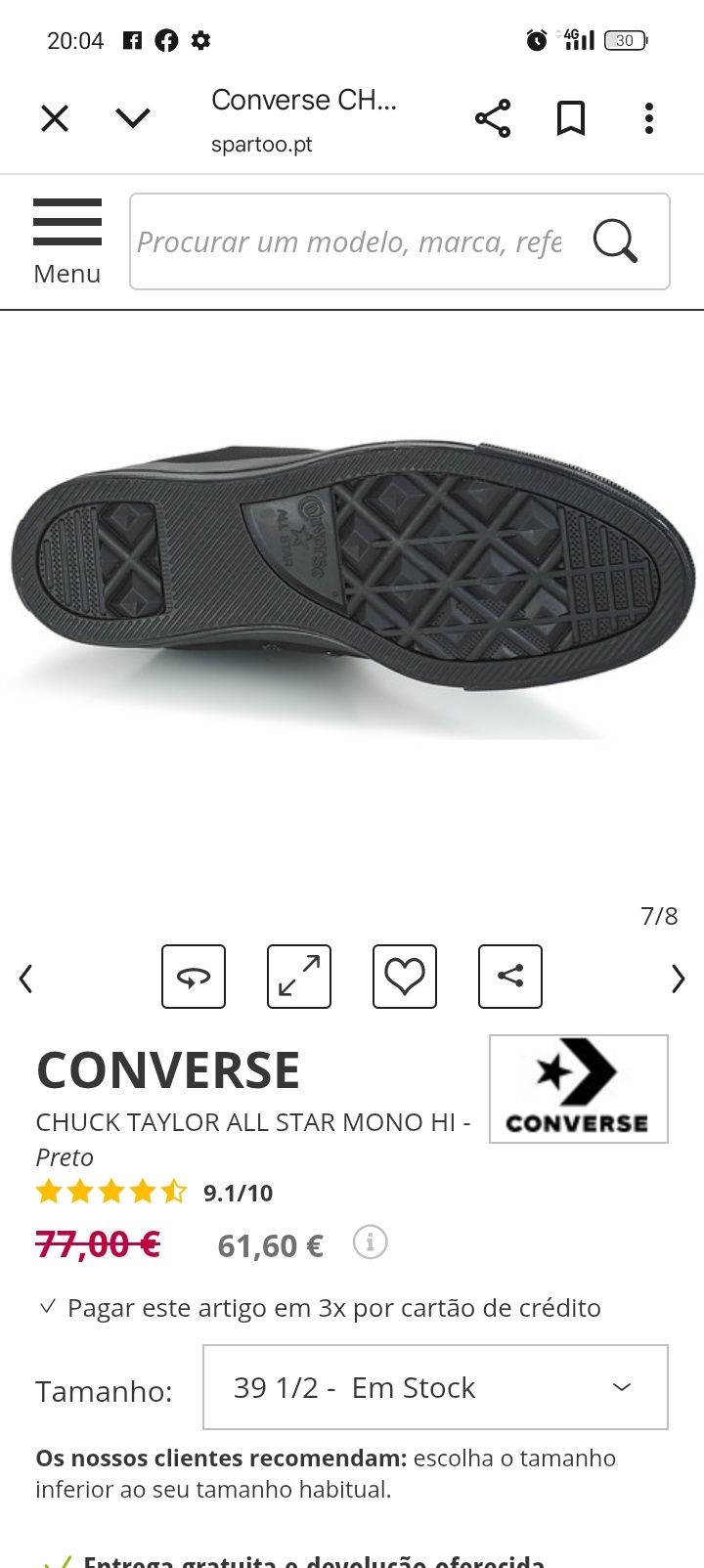 Vendo All star como novo!