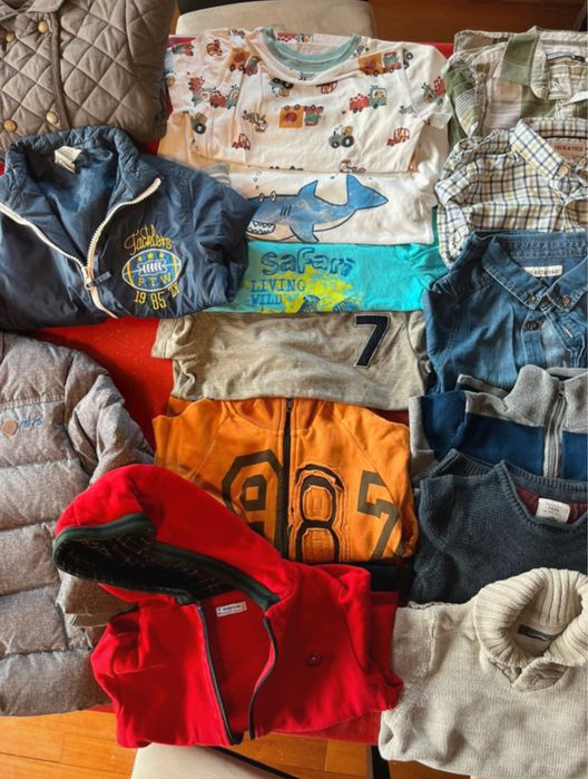 Lote Conjunto 25 peças Roupa Criança 3-4 anos casaco quente inverno