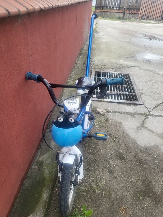 Rower rowerek 12 Rock Kids Police niebieski policyjny idealny do nauki