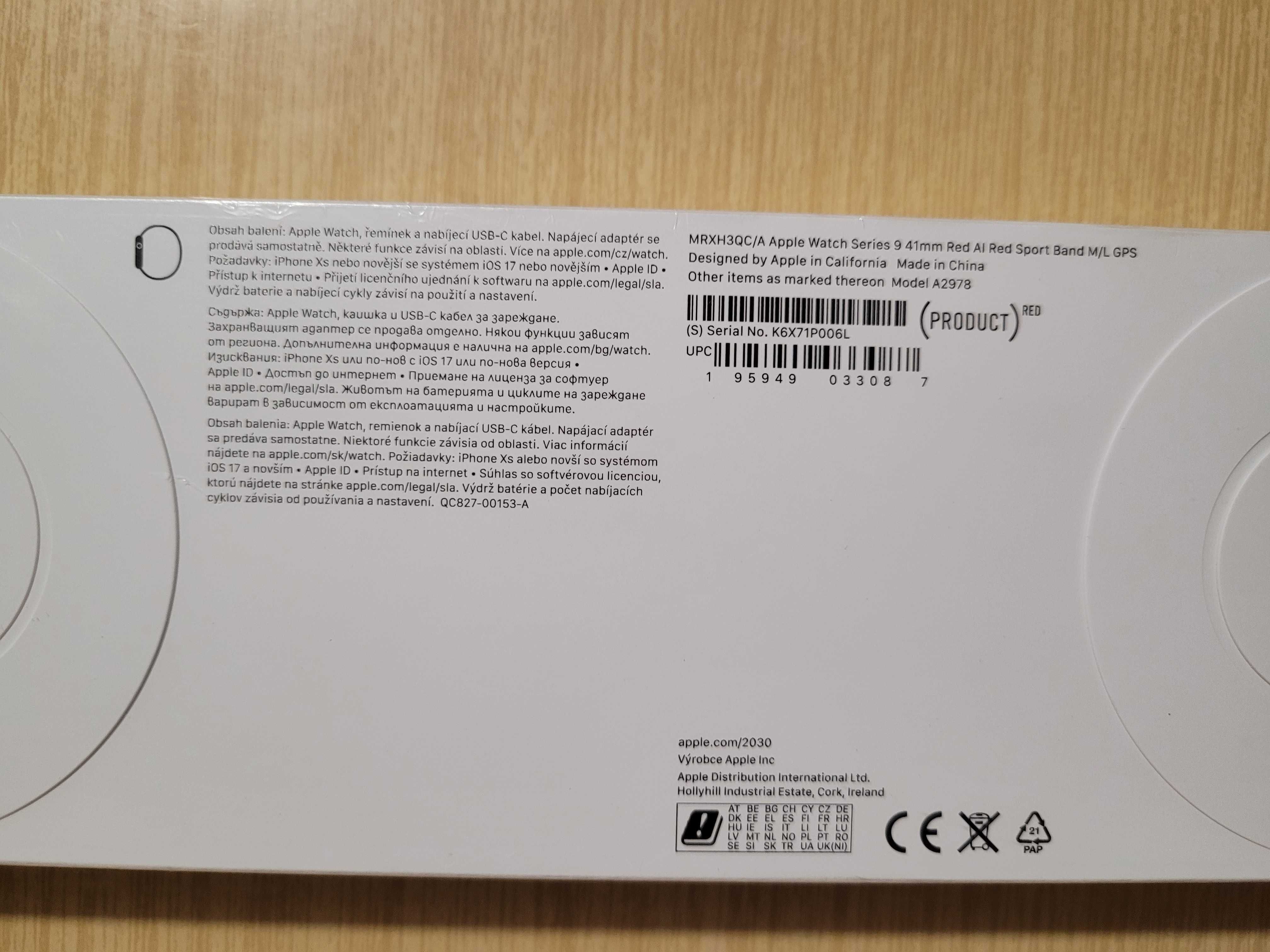 Apple watch series 9  41mm  gps  MRXH3QC/A nowy!