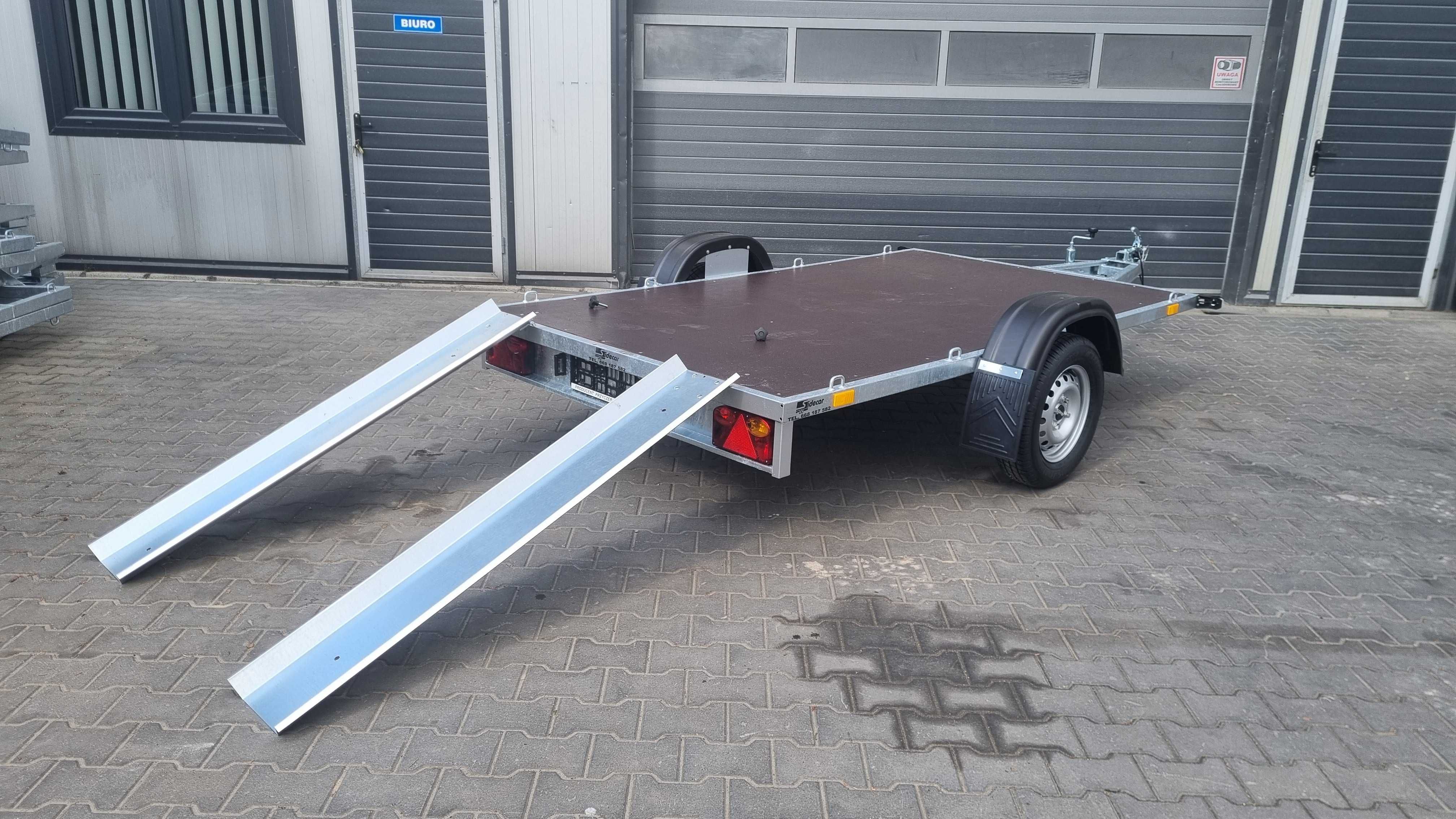 Przyczepka platforma Quad Motor 280x156 750 kg Producent - TRANSPORT