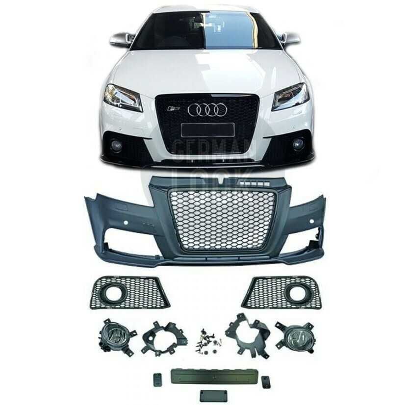 Para-choque frontal RS3 AUDI A3 8P de 2008 a 2012 + grelha+ faróis