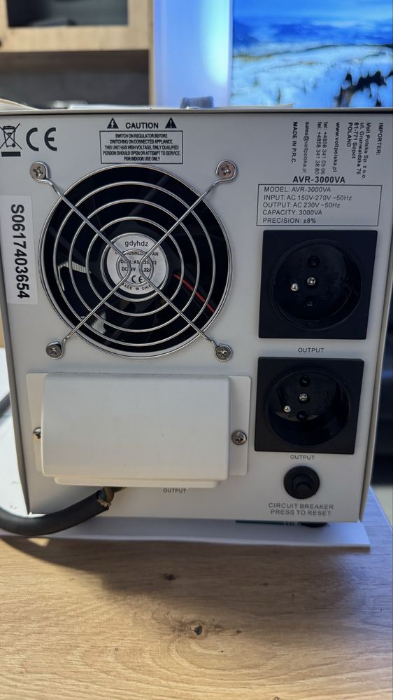 Stabilizator napiecia prądu AVR 3000W do agregatu