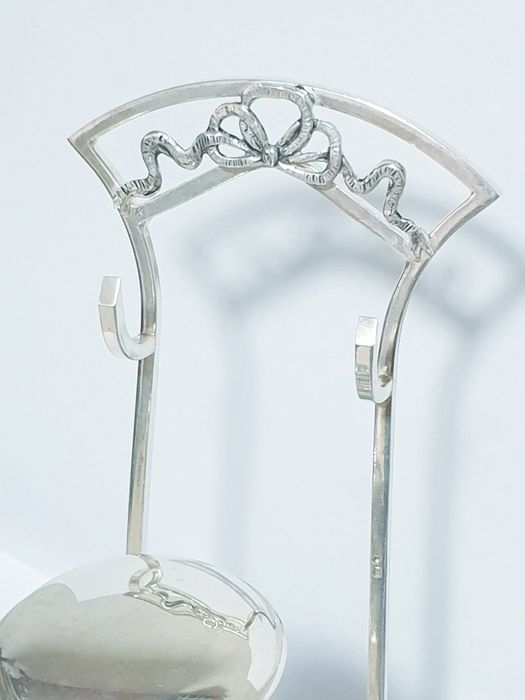 Fantástico antigo tinteiro D. Maria em prata portuguesa