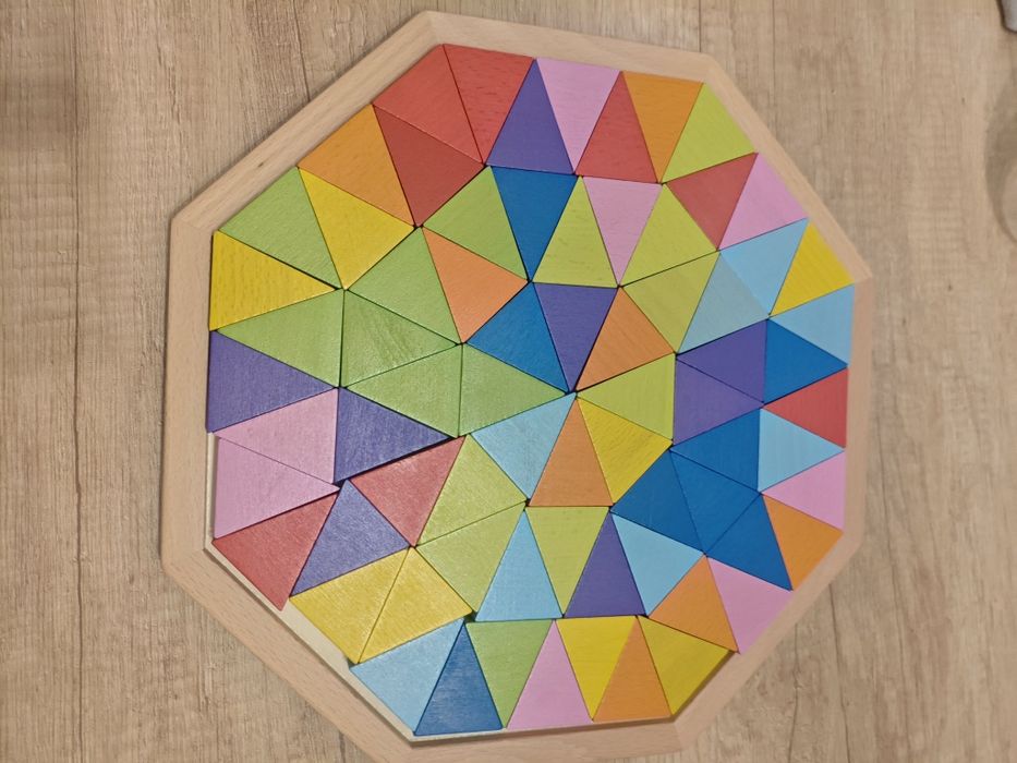 Puzzle drewniane oktagon duze