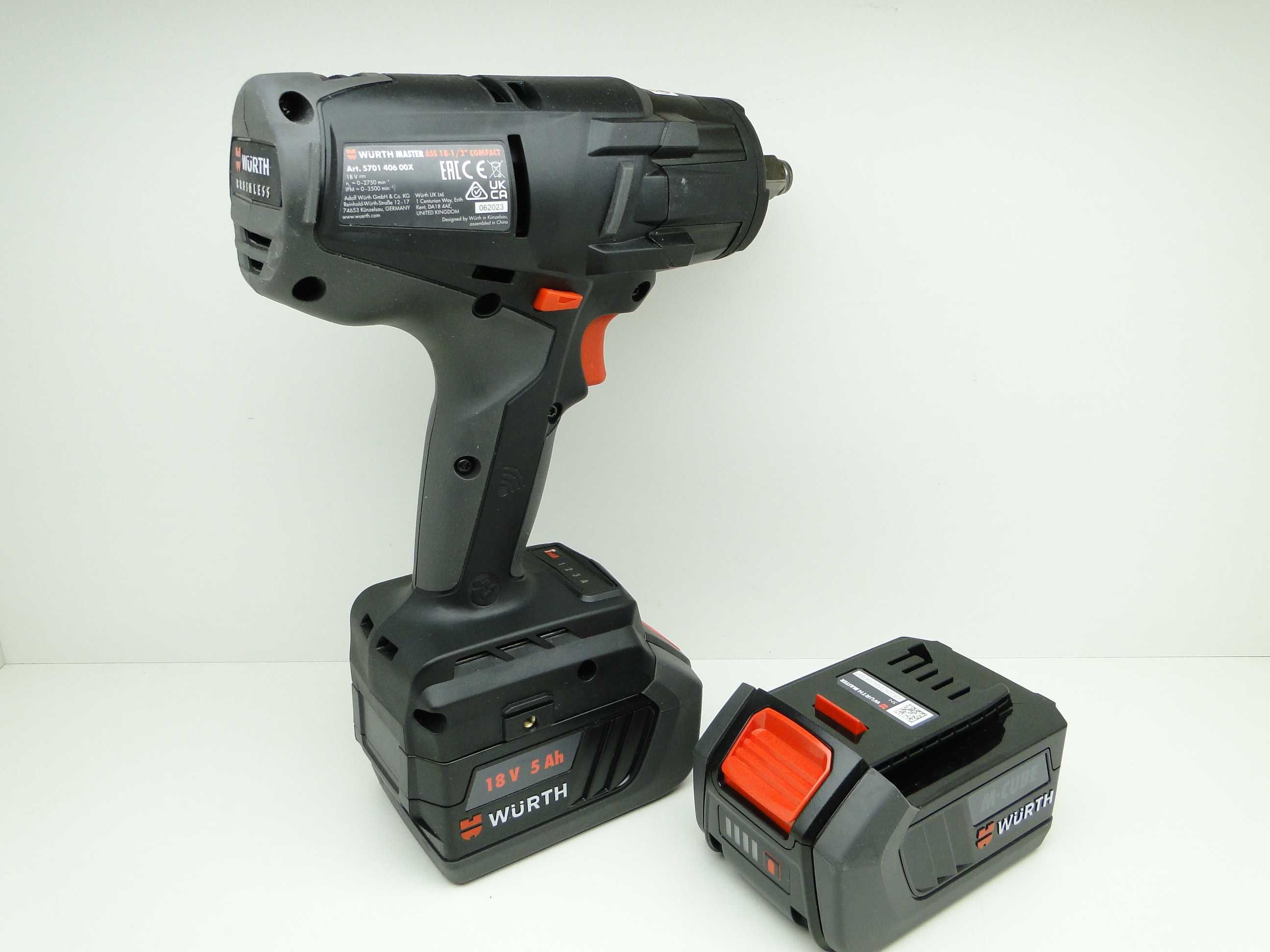 WURTH ASS 18-1/2 COMPACT M-CUBE, Klucz Udarowy, 2x5.0 Ah, Nowy