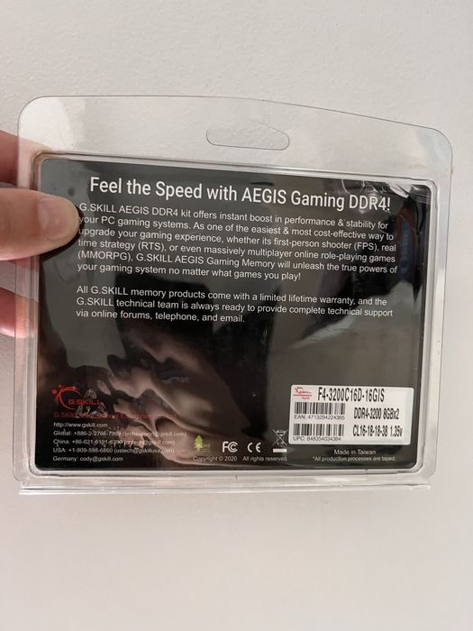 GSkill Aegis 8x2 RAM DDR4 3200mhz