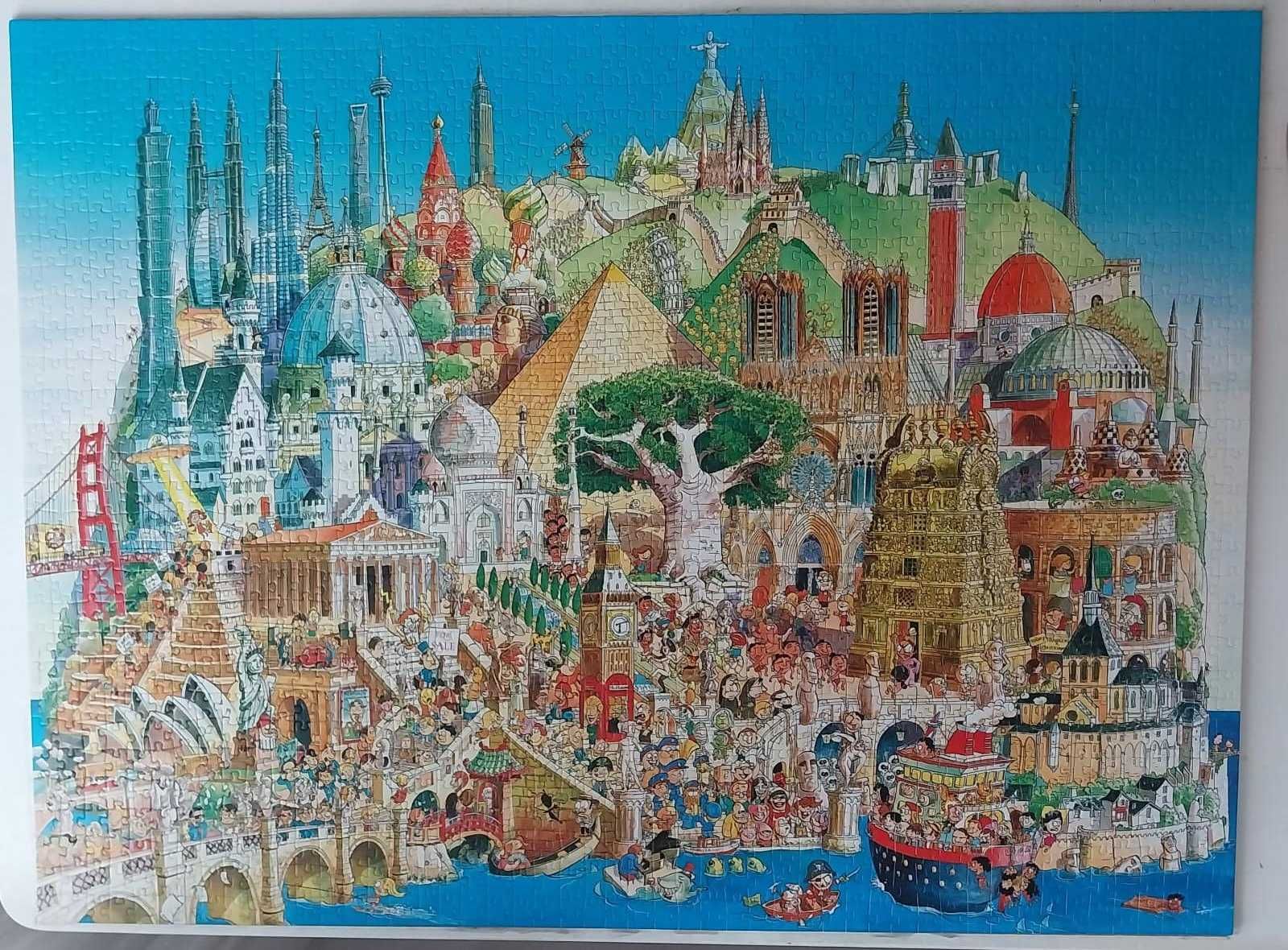 GLOBAL CITY 1500 peças - Puzzle Heye Completo