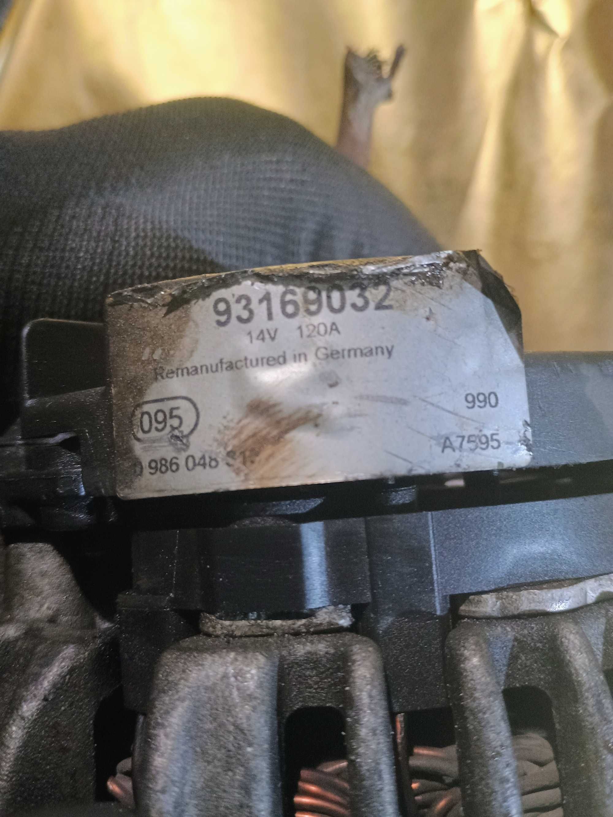 Alternator Bosch 120A Opel Vectra C Lift 1.9 CDTI 150km - Astra 120km