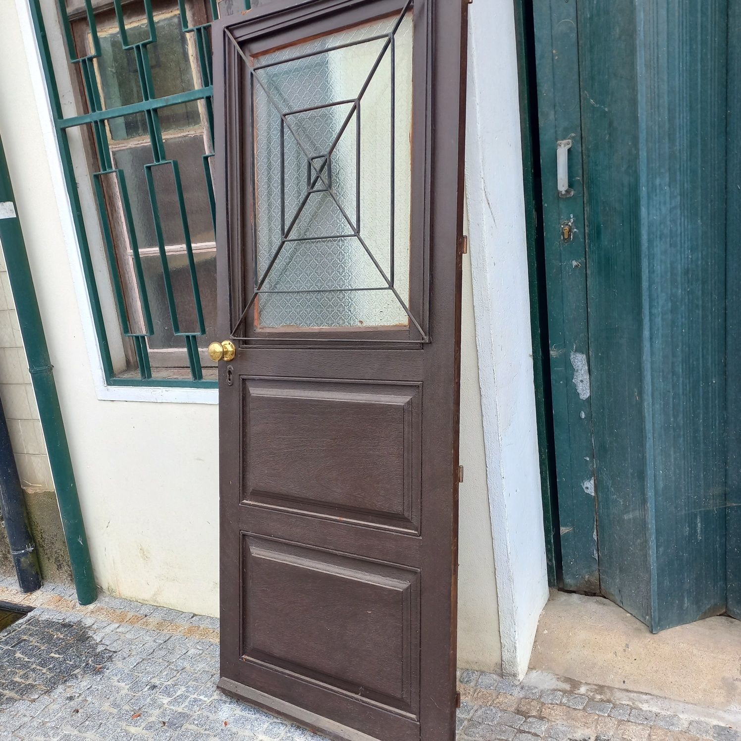 Porta exterior madeira maciça