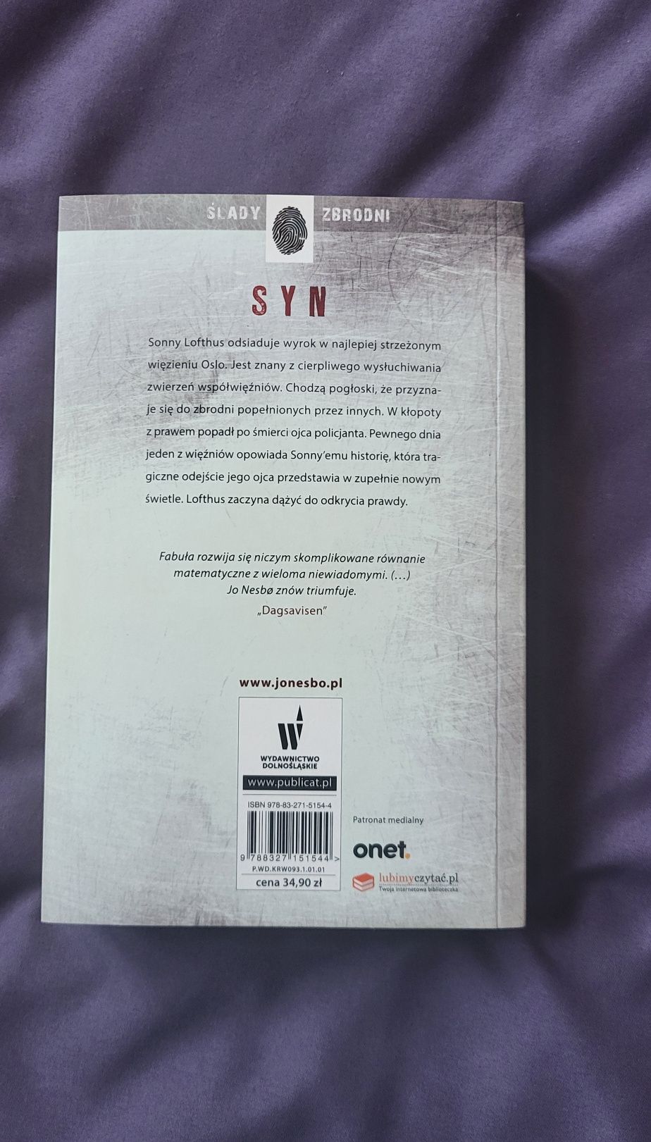 Książka Jo Nesbo "Syn"