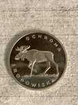 Moneta srebrna 100 złotych ochrona środowiska łoś