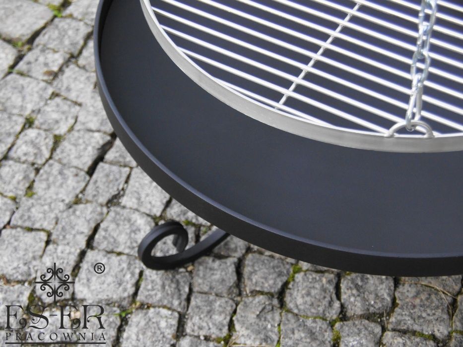 Zestaw ogrodowy PIOTR 50/60 - grill nierdzewny z paleniskiem ES-ER