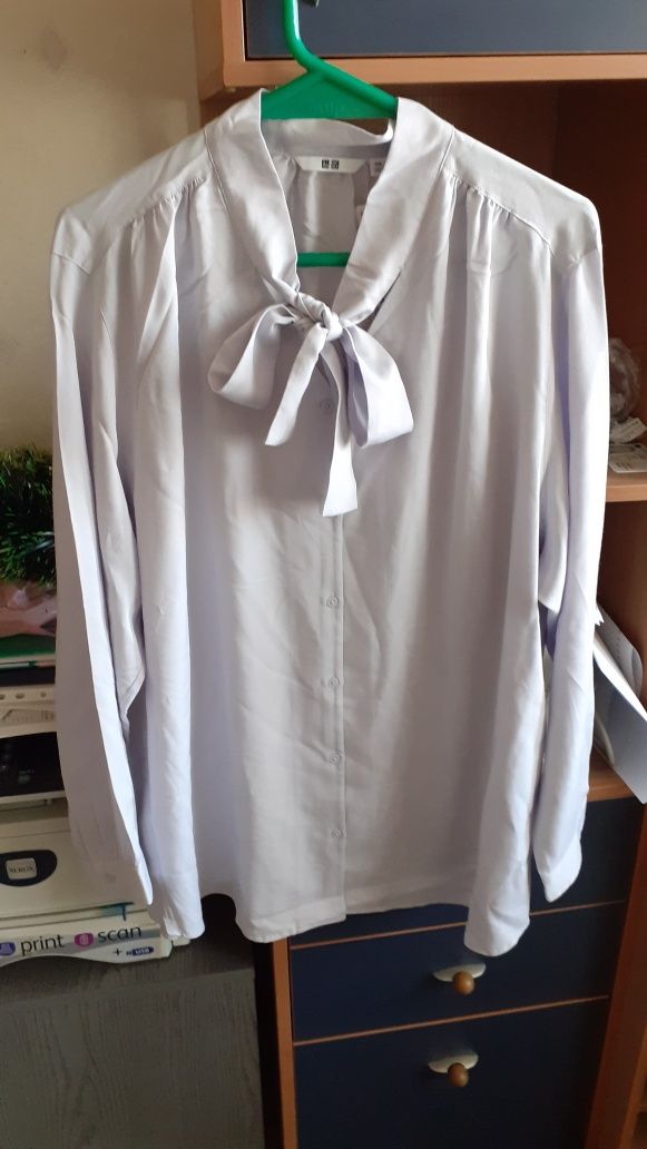 Ніжна лавандова блуза Uniqlo р. XXL укр.56-58, великий розмір