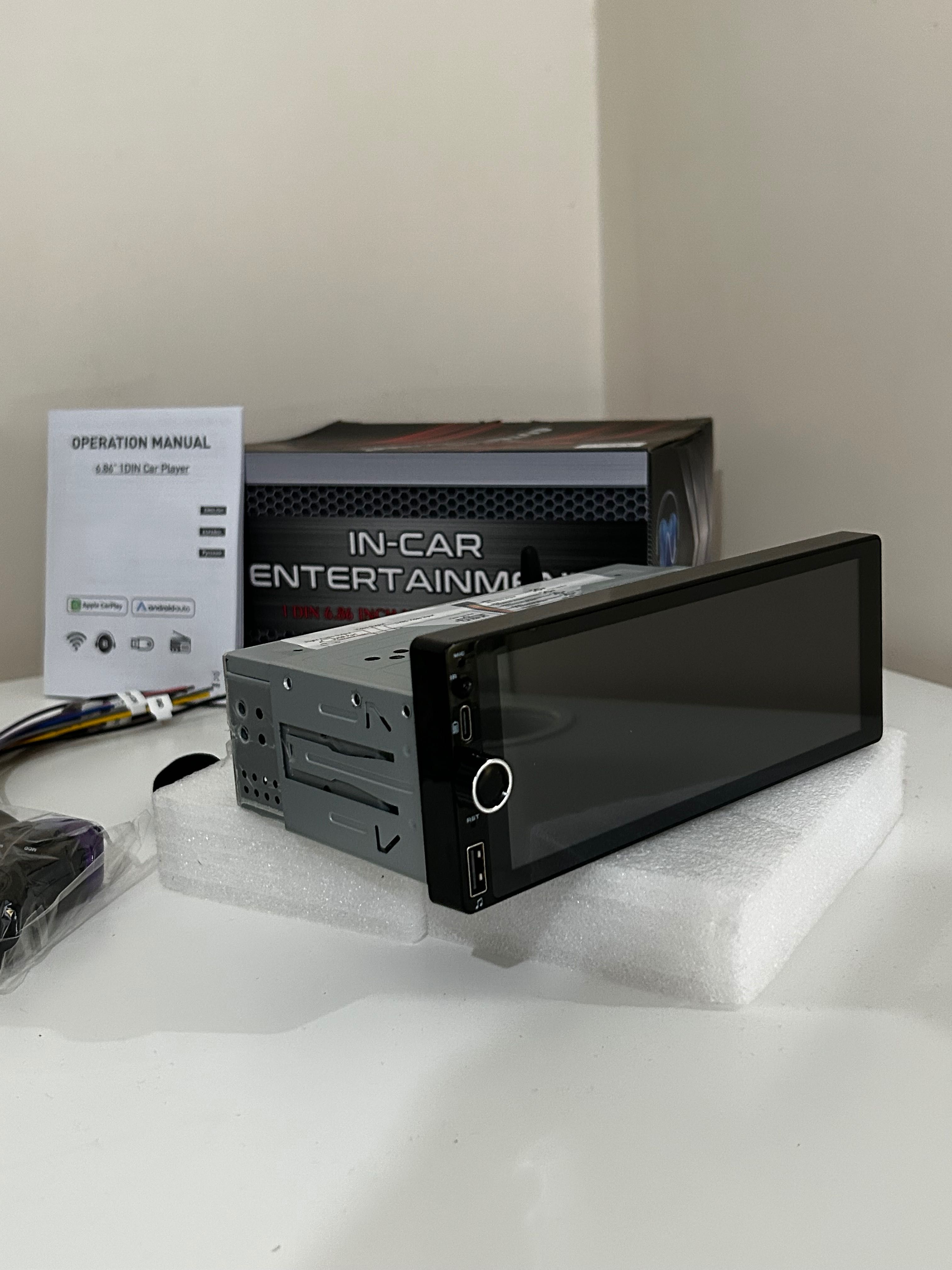 Auto-Rádio 1 Din CarPlay 7 polegadas 60x4w Novo